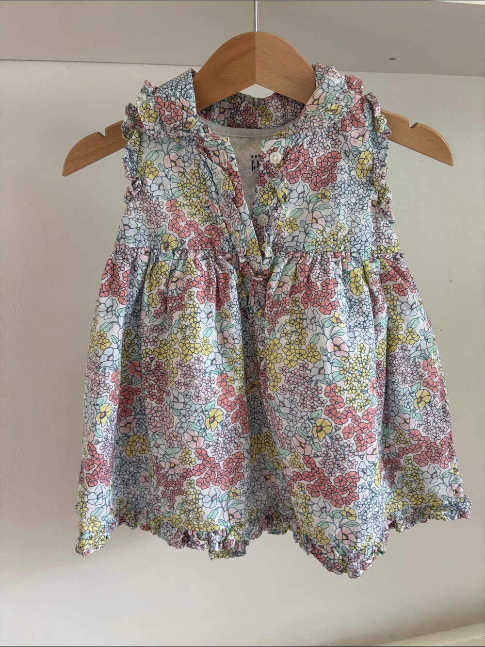 GAP Girls Floral Ruffle Dress